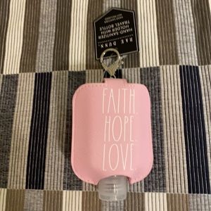 Rae Dunn Travel “FAITH HOPE LOVE” Hand Sanitizer